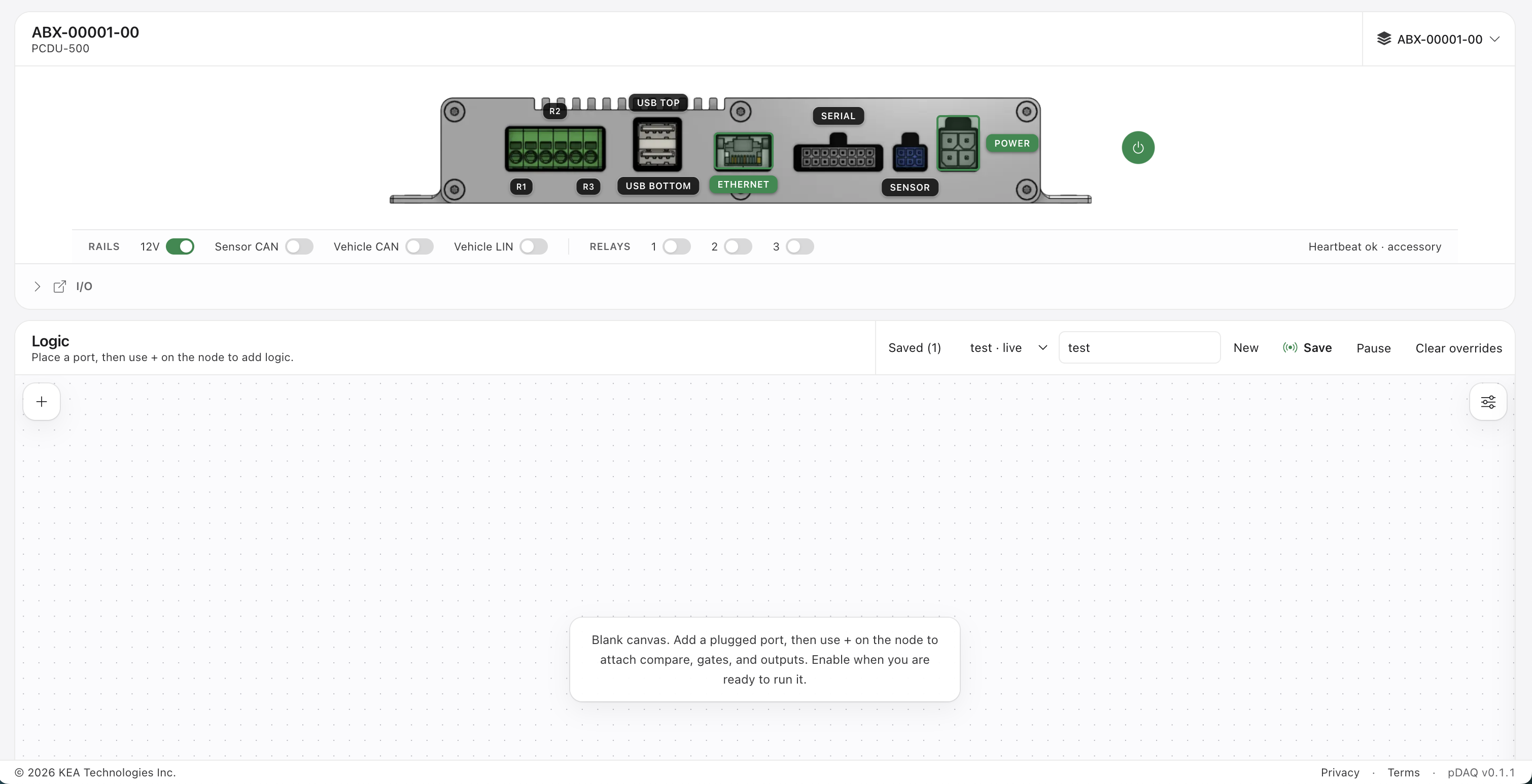 pDAQ Central logic builder